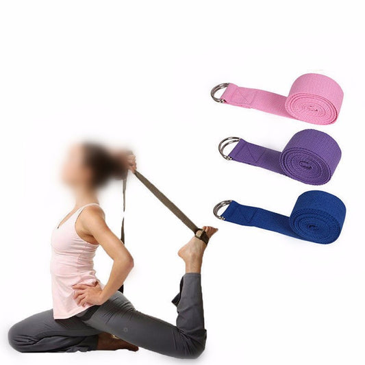 Corde de yoga extensible avec bande de tension de yoga en coton